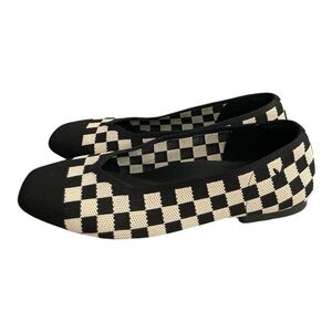 VIVAIA Margot 2.0 Stretch Knit Checkered Flats 41.5 ( 10 US)